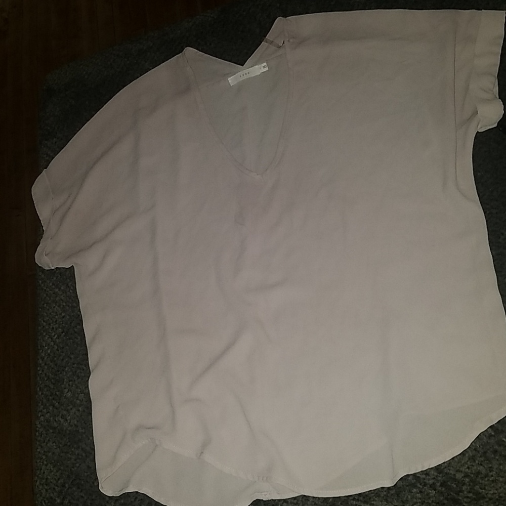 LUSH double v-neck blouse size small